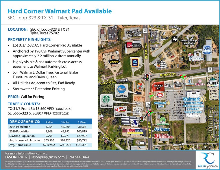 State Hwy 31 E & S SE Loop 323, Tyler, TX for sale - Building Photo - Image 1 of 5