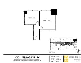 4201 Spring Valley Rd, Dallas, TX for lease Floor Plan- Image 1 of 2