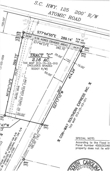 Atomic, Beech Island, SC for sale - Plat Map - Image 2 of 2