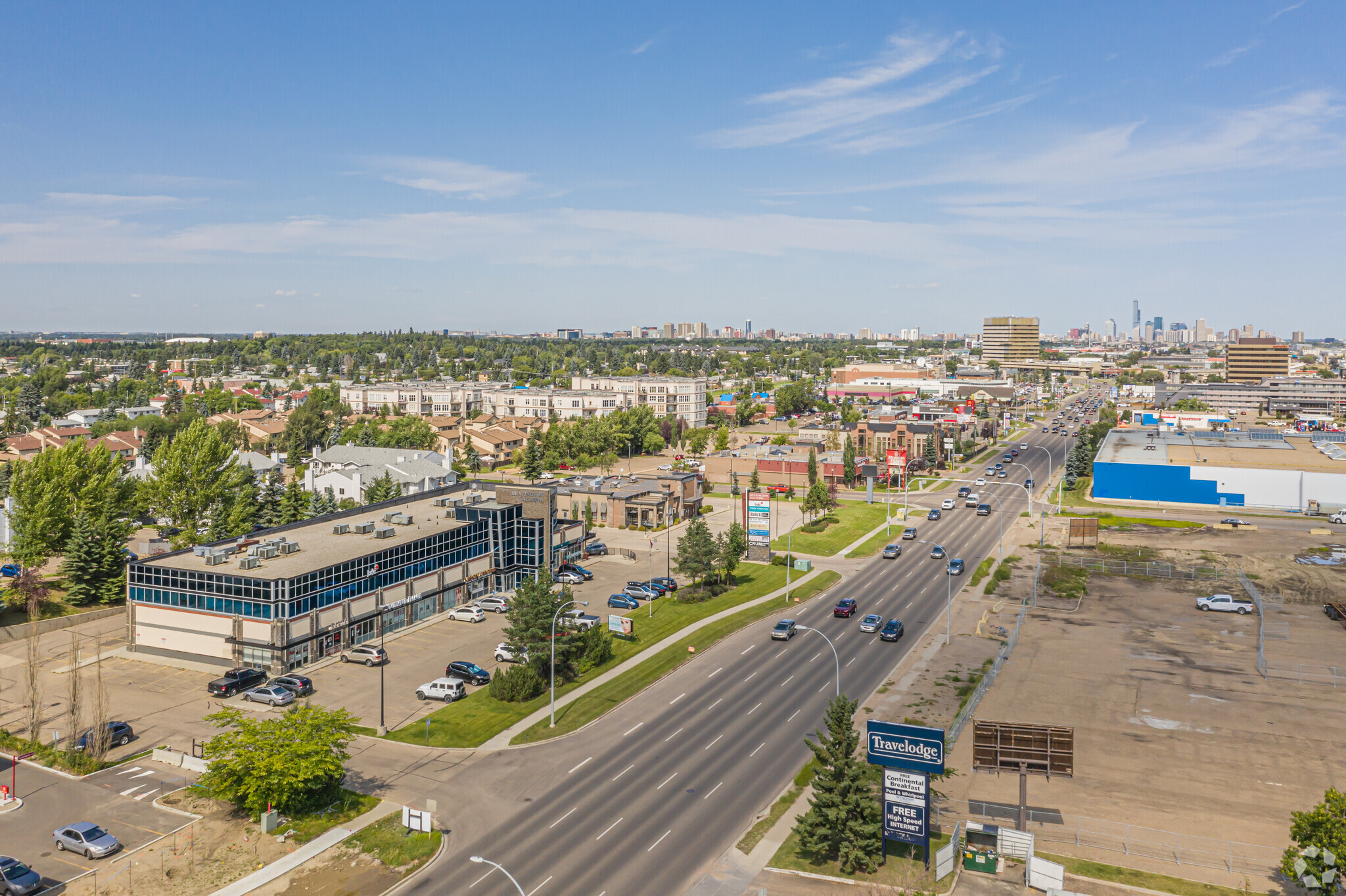 4628-4640 Calgary Trl NW, Edmonton, AB for lease Aerial- Image 1 of 5