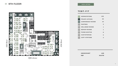 530 Fifth Ave, New York, NY for lease Floor Plan- Image 1 of 2