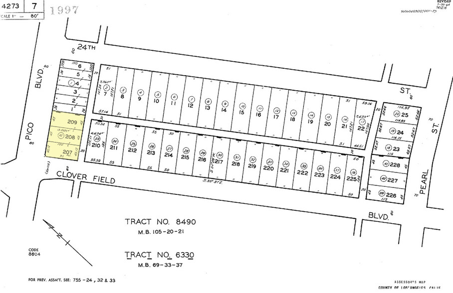 2344 Pico Blvd, Santa Monica, CA for sale - Plat Map - Image 1 of 1