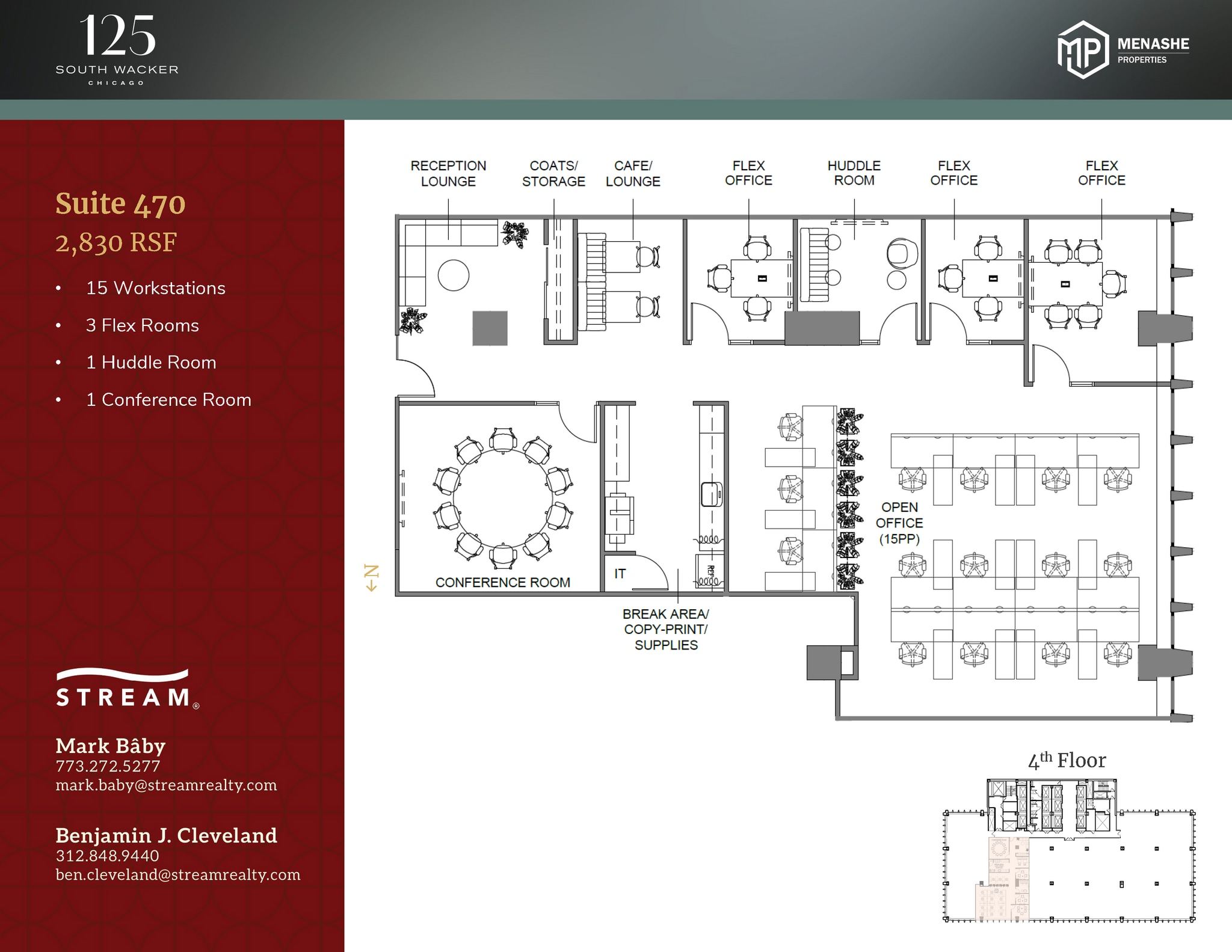 125 S Wacker Dr, Chicago, IL for lease Floor Plan- Image 1 of 1