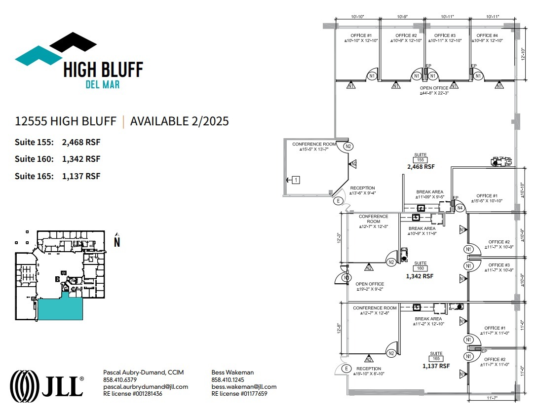 12555 High Bluff Dr, San Diego, CA for lease Floor Plan- Image 1 of 1