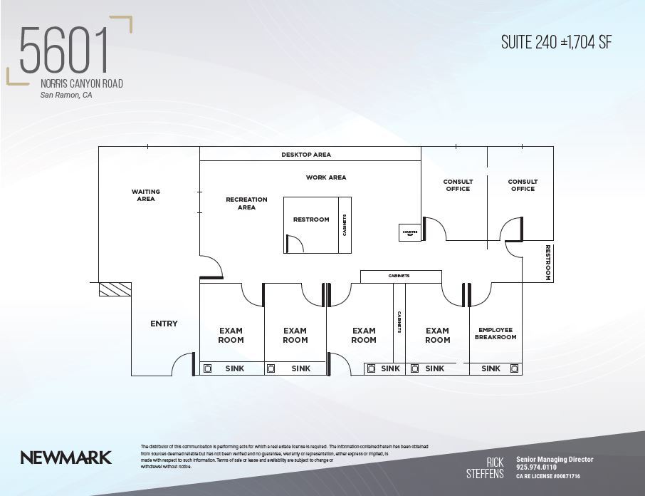 5601 Norris Canyon Rd, San Ramon, CA 94583 - Unit 240 -  - Floor Plan - Image 1 of 1