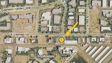 7607 E Greenway Rd, Scottsdale, AZ - aerial  map view