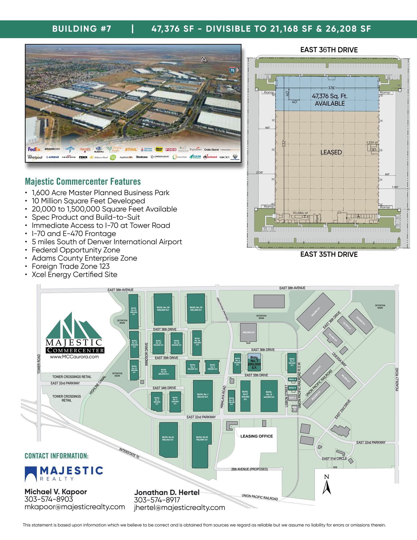 20321-20431 E 35th Dr, Aurora, CO for lease Site Plan- Image 1 of 7