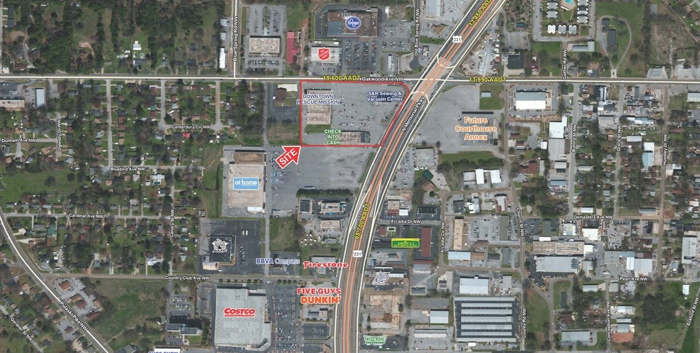 1407 Memorial Pky NW, Huntsville, AL for lease - Aerial - Image 2 of 4