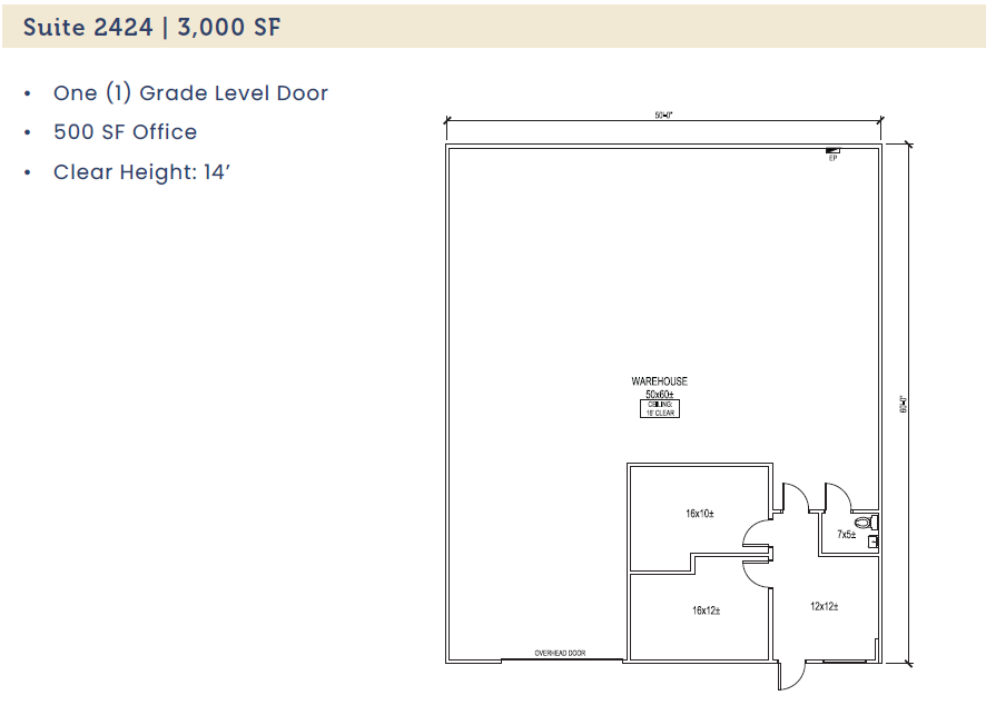 2412-2438 Minnis Dr, Haltom City, TX for lease Floor Plan- Image 1 of 1