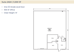 2412-2438 Minnis Dr, Haltom City, TX for lease Floor Plan- Image 1 of 1