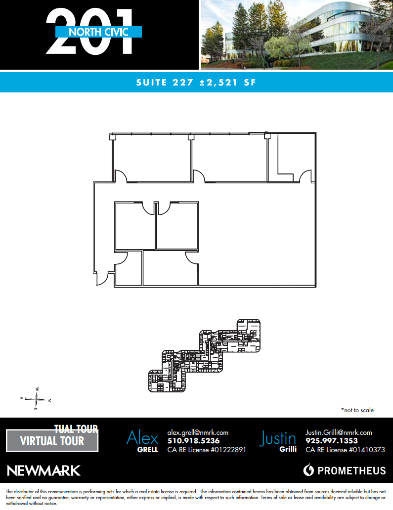 201 N Civic Dr, Walnut Creek, CA for lease Floor Plan- Image 1 of 1