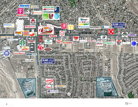 SEC of Unser Blvd and Southern Blvd, Rio Rancho, NM - aerial  map view