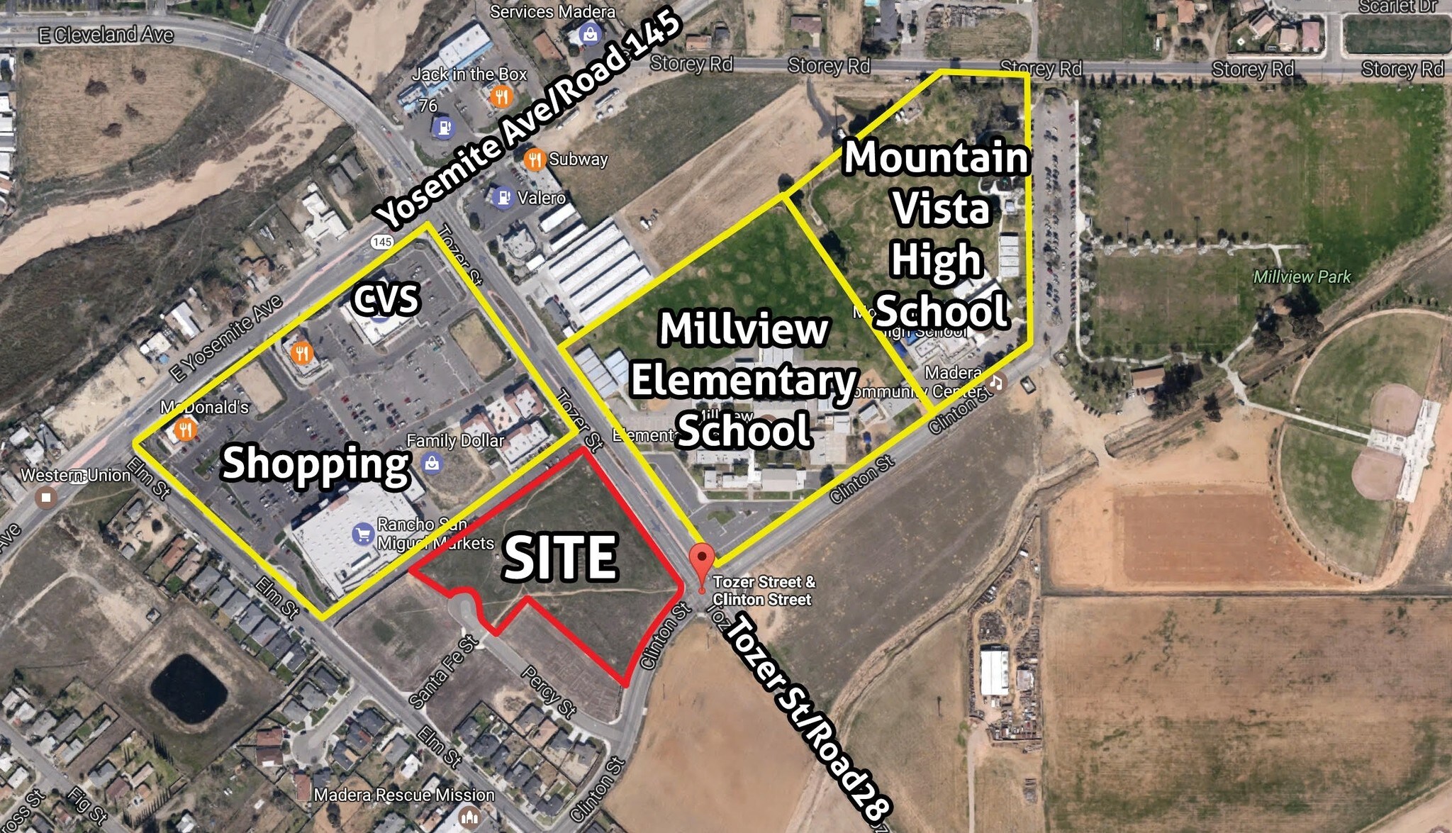 Clinton & Tozer Ave, Madera, CA for sale Building Photo- Image 1 of 1