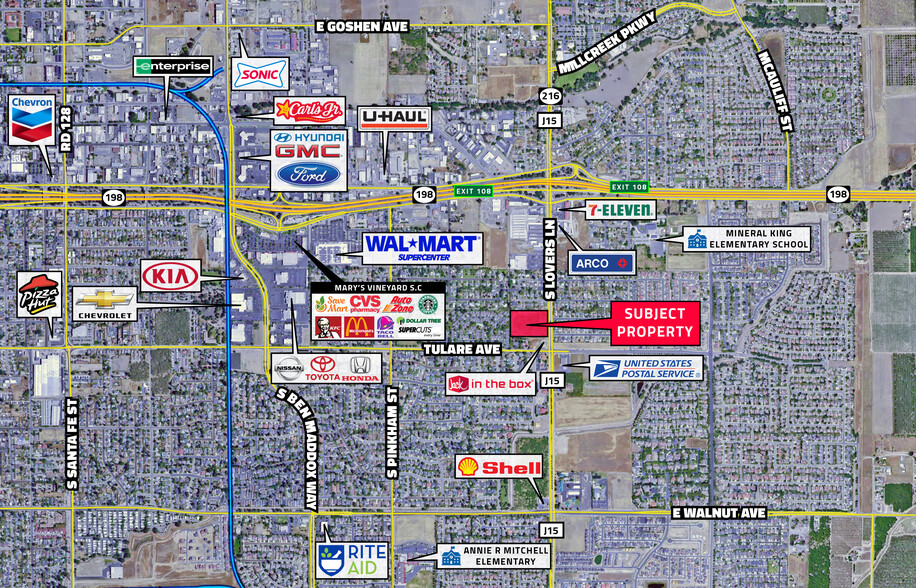 S Lovers Ln, Visalia, CA for sale - Building Photo - Image 2 of 4