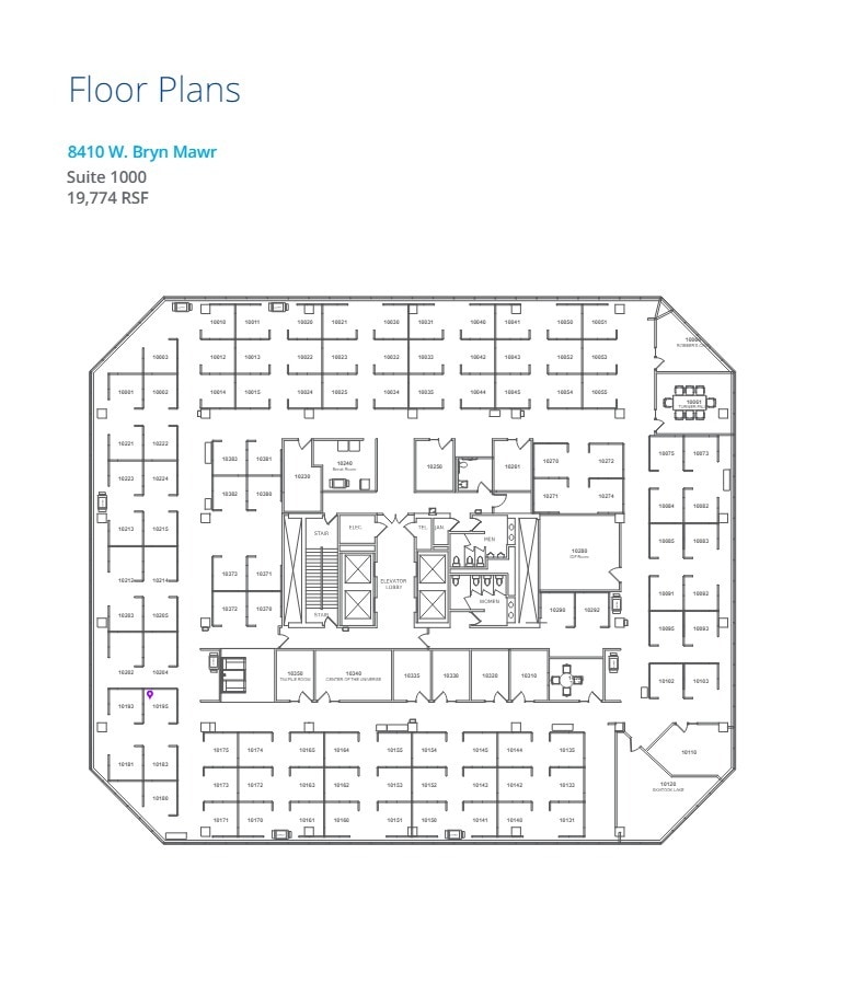 8410 W Bryn Mawr Ave, Chicago, IL for lease Floor Plan- Image 1 of 1
