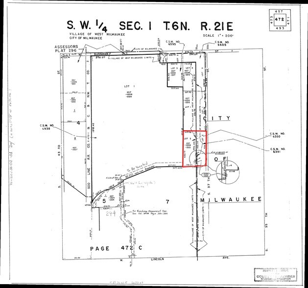 2101 S 37th St, Milwaukee, WI for sale - Plat Map - Image 2 of 9