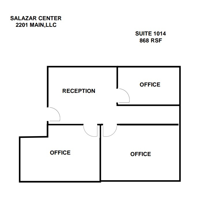 2201 Main St, Dallas, TX for lease Floor Plan- Image 1 of 4