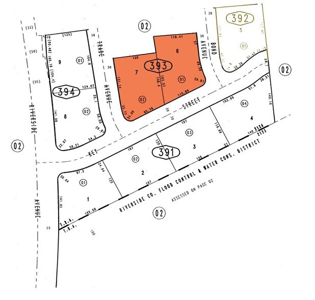 NWC Trade Ave & Key St, Colton, CA for sale - Plat Map - Image 2 of 2