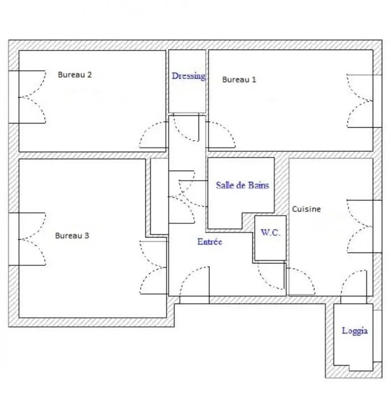 Office in Lyon for sale Floor Plan- Image 1 of 6