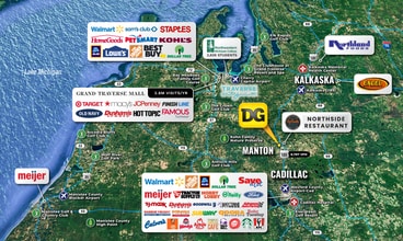 5885 US-131 BUS, Manton, MI - AERIAL map view