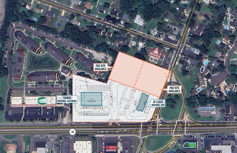 1573 NJ-38, Lumberton Township, NJ for lease - Aerial - Image 1 of 2