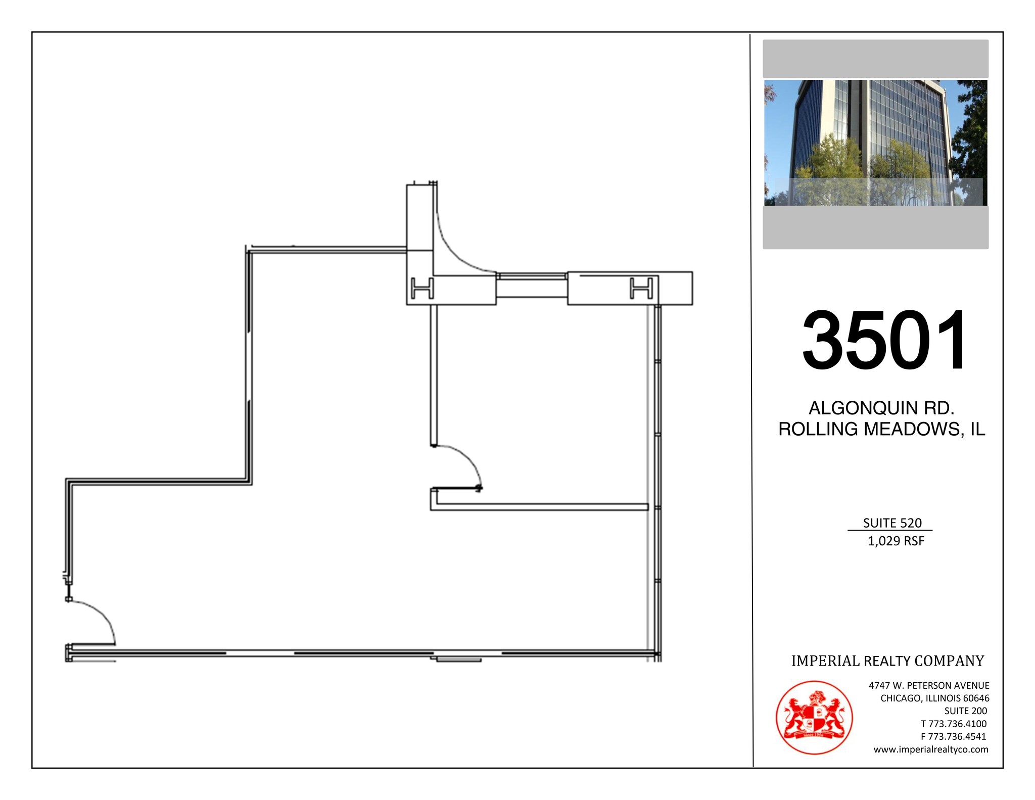 3501 Algonquin Rd, Rolling Meadows, IL for lease Site Plan- Image 1 of 1