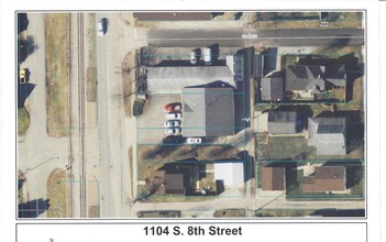 1104-1106 S 8th St, Noblesville, IN - aerial  map view