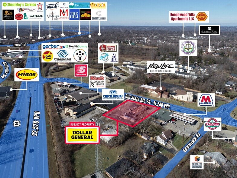 635 Old State Route 74, Cincinnati, OH for sale - Aerial - Image 3 of 4