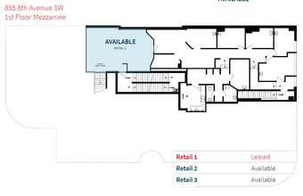 855 8th Ave SW, Calgary, AB for lease Floor Plan- Image 1 of 1