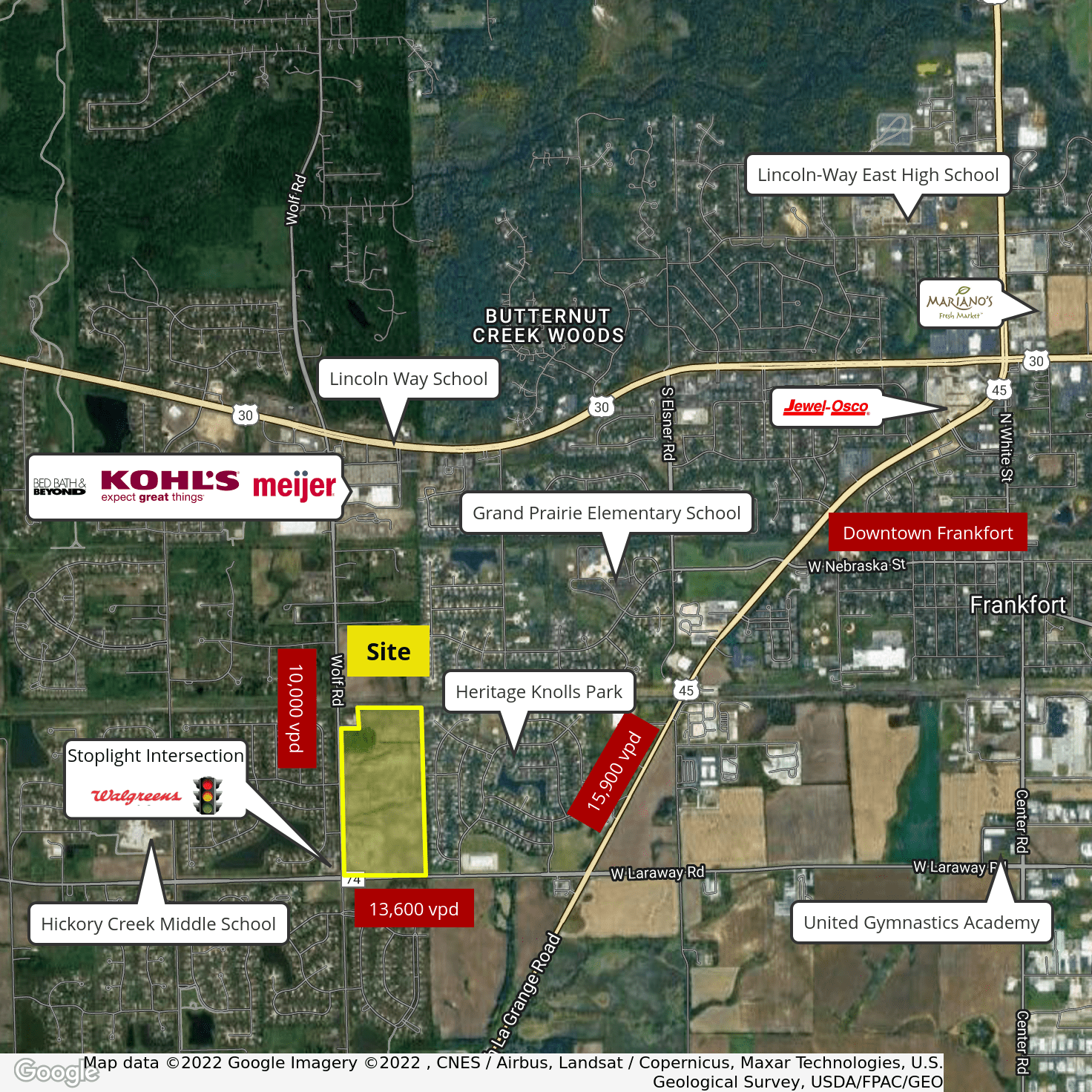 NEC Laraway & Wolf Rd, Frankfort, IL for sale Building Photo- Image 1 of 5