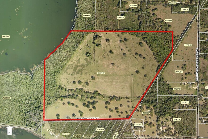 Treasure Island Rd Groveland - Treasure Island Rd Groveland FL Aerial Map 1 Large