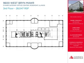 9600 W Bryn Mawr Ave, Rosemont, IL for lease Floor Plan- Image 1 of 1