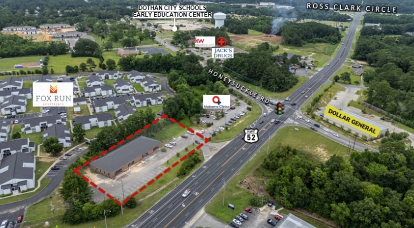 2864 Hartford Hwy, Dothan, AL for lease Aerial- Image 1 of 8