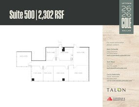 2626 Cole Ave, Dallas, TX for lease Floor Plan- Image 1 of 1