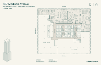 437 Madison Ave, New York, NY for lease Floor Plan- Image 2 of 2