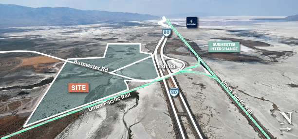 I-80 & Burmester rd, Burmester, UT for sale - Aerial - Image 2 of 3