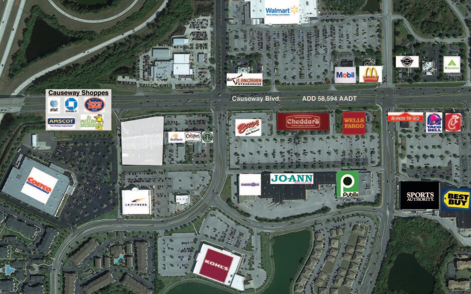 10943-10967 Causeway Blvd, Brandon, FL for sale - Aerial - Image 1 of 1