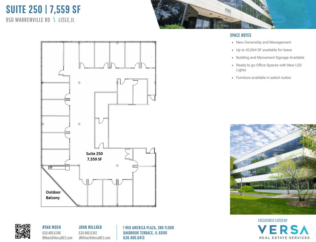 950 Warrenville Rd, Lisle, IL for sale Floor Plan- Image 1 of 2