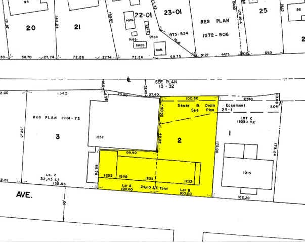 1233-1239 Highland Ave, Needham, MA for lease - Plat Map - Image 2 of 3