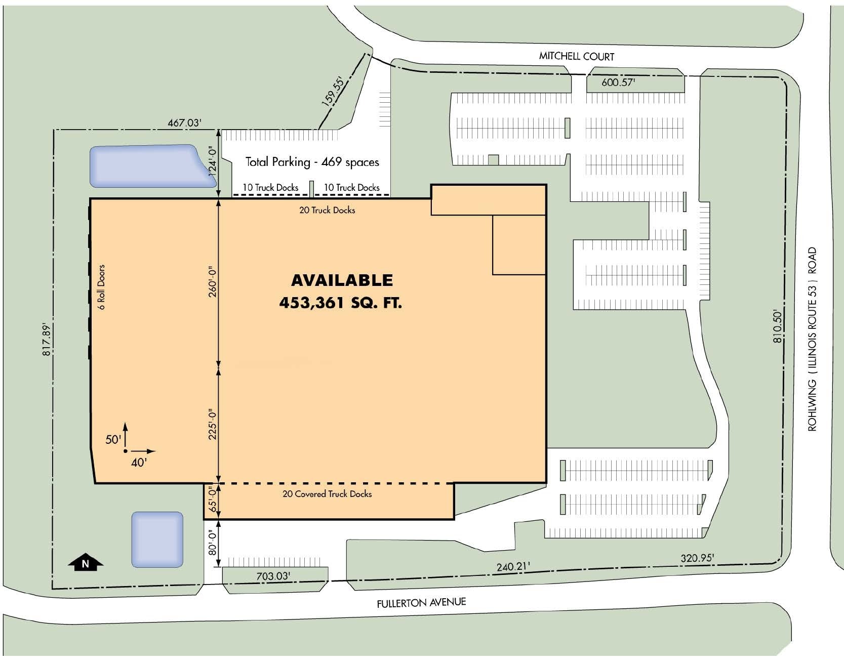 350 S Rohlwing Rd, Addison, IL for lease Site Plan- Image 1 of 1