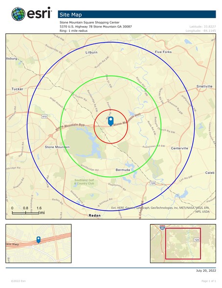 5370 Stone Mountain Hwy, Stone Mountain, GA for lease - Site Plan - Image 1 of 10