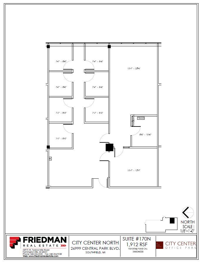 26777-26999 Central Park Blvd, Southfield, MI for lease Floor Plan- Image 1 of 2