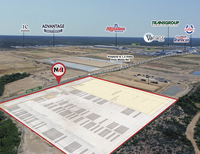 1717 Vidal Cantu Rd, Laredo, TX for lease - Aerial - Image 1 of 5