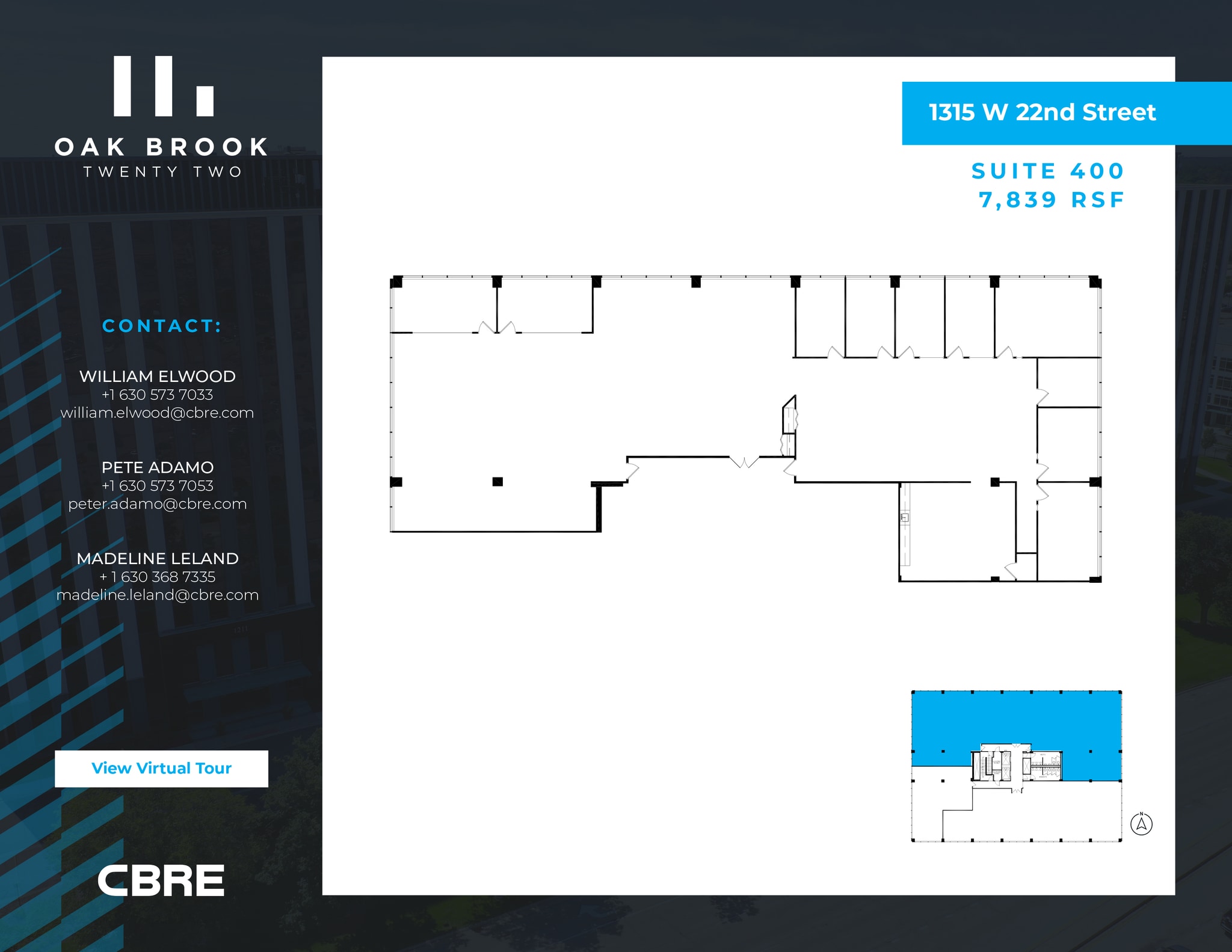 1315 W 22nd St, Oak Brook, IL for lease Floor Plan- Image 1 of 1