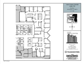 1000-4000 Town Center, Southfield, MI for lease Floor Plan- Image 2 of 2