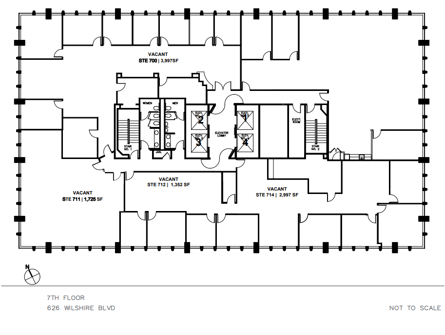 626 Wilshire Blvd, Los Angeles, CA for lease Floor Plan- Image 1 of 1