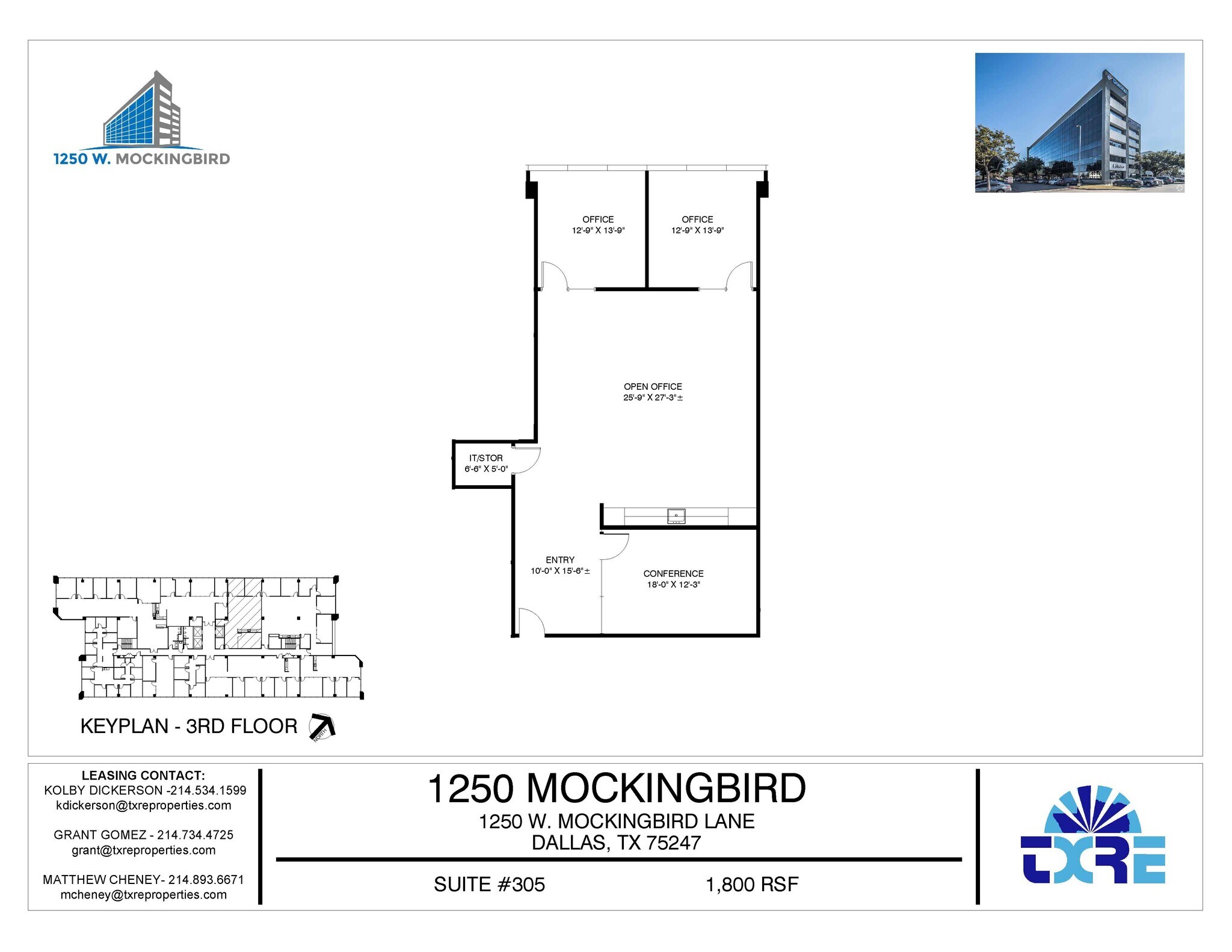1250 W Mockingbird Ln, Dallas, TX for lease Floor Plan- Image 1 of 1