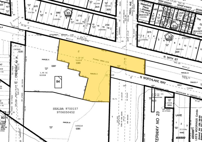 837 N 34th St, Seattle, WA for lease - Plat Map - Image 2 of 8