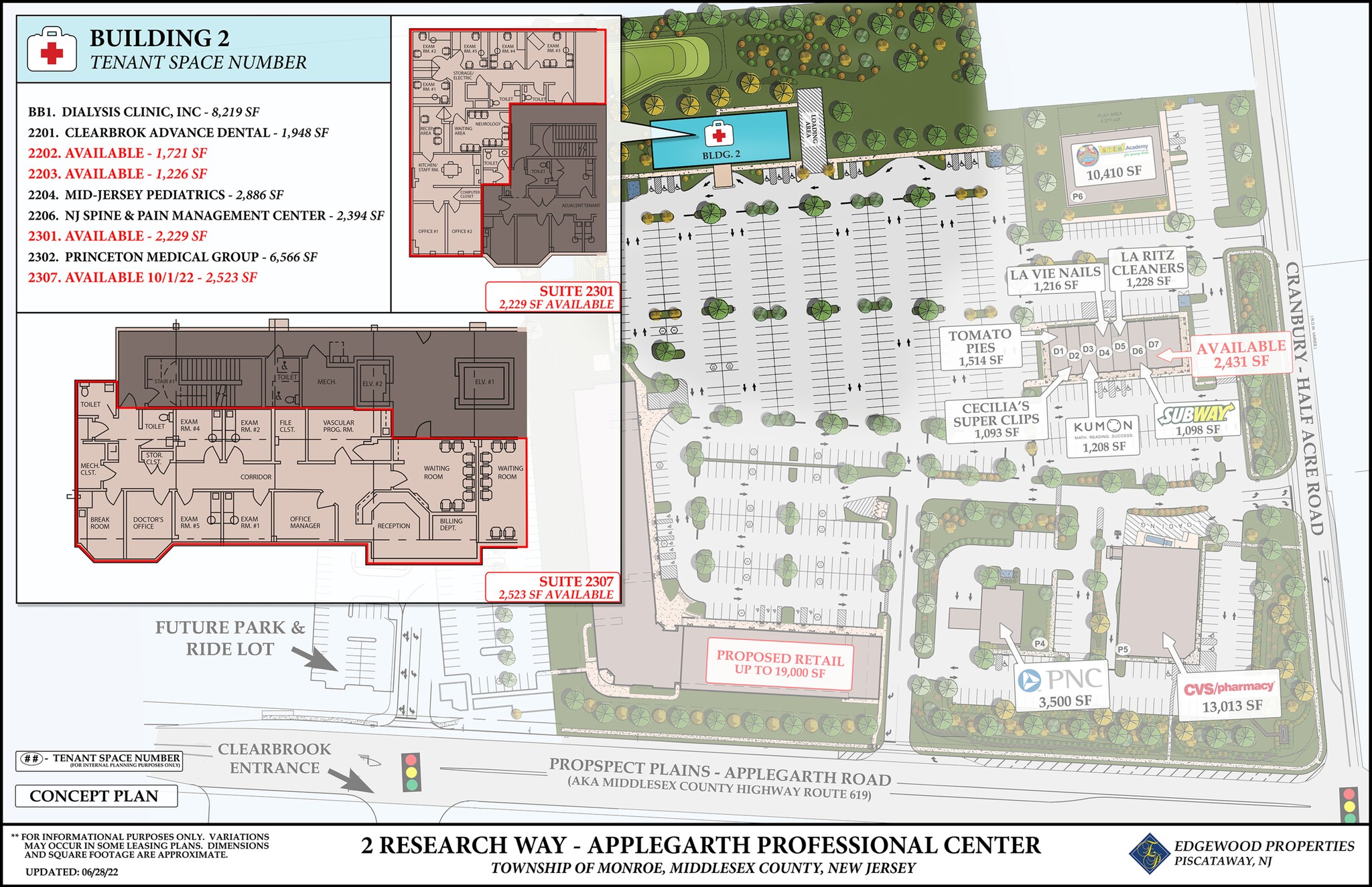 Cranbury Half Acre Rd, Jamesburg, NJ for lease Site Plan- Image 1 of 2