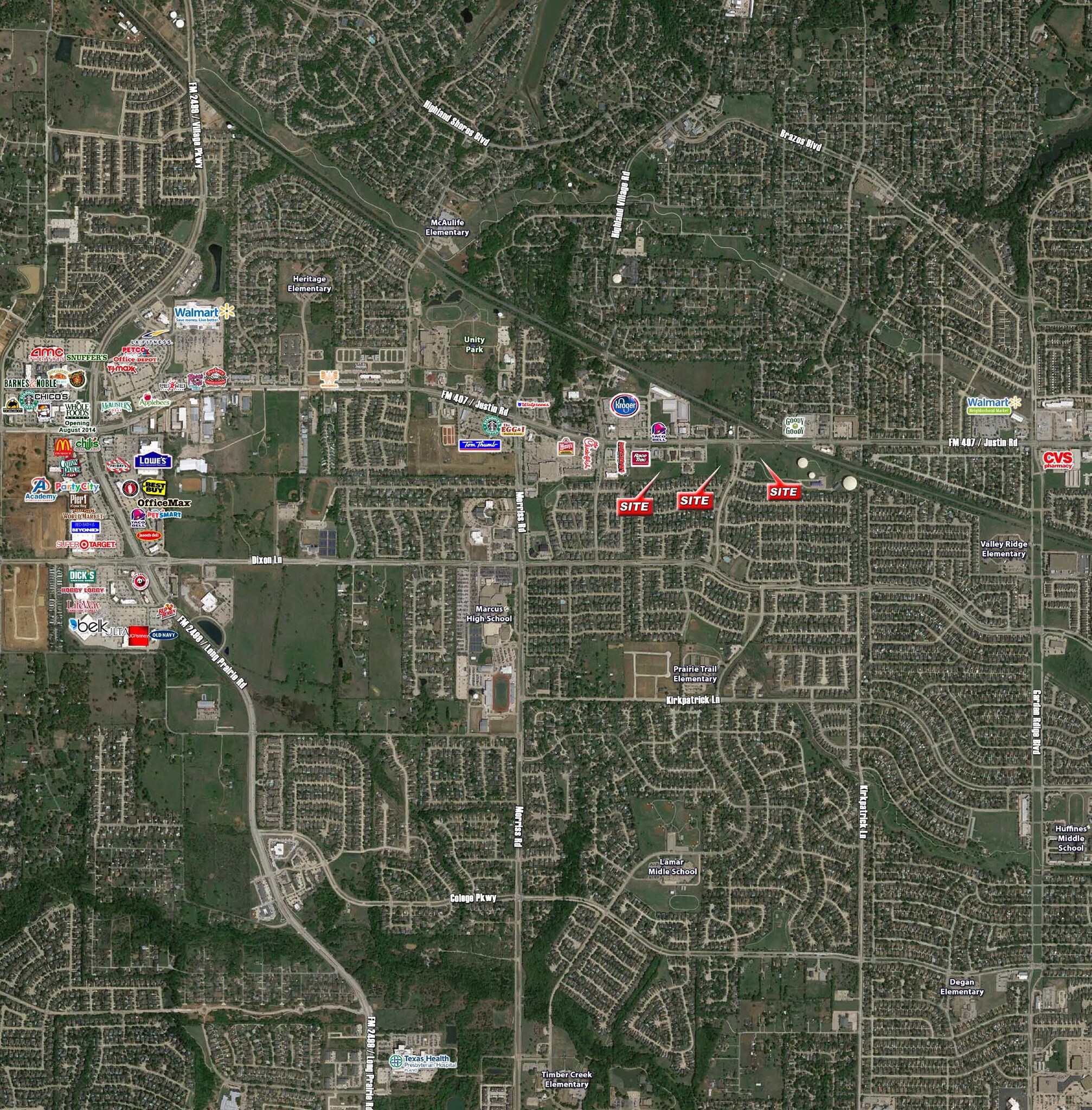 FM 407, Flower Mound, TX for sale Aerial- Image 1 of 1